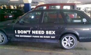 Slogan On A Car