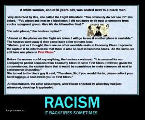 racist backfire