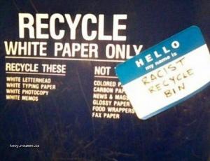 X Racist recycle bin