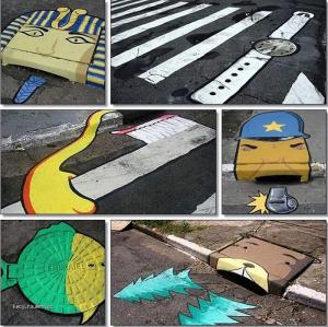 The street art in Brazil