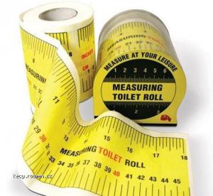 Measuring toilet roll