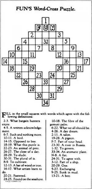 World 27s First Crossword  281913 29