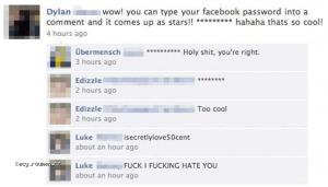 password on facebook