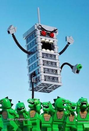 In Lego Russia  Building destroys Godzillas