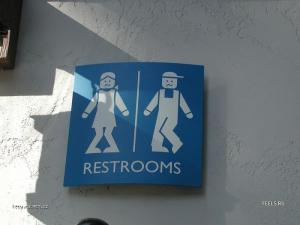 restrooms
