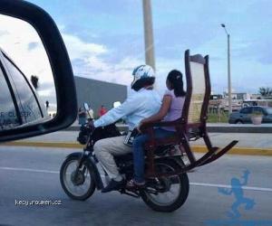 People carry the strangest things on motorcycles1