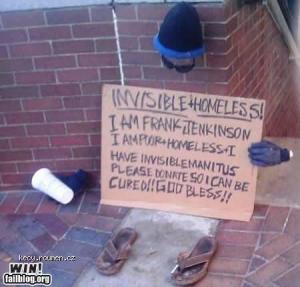 Neviditelny bezdomovec
