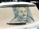 OBRÁZKY - Malování na špinavá auta