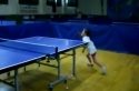 Stolní tenis - Šestiletá dívka