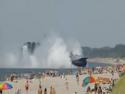 Ruské námořní vznášedlo na pláži
