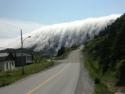Mlha ála tsunami na horách