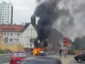 Česká republika - požár osobniho auta