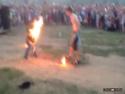 Nehoda při fireshow v Rusku