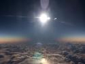       Zatmění slunce z letadla      