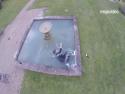 Vykoupala se ve fontáně (Francie)