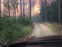 Turisté unikali z hořícího lesa