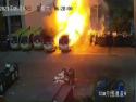     Požár elektrobusů v Číně    