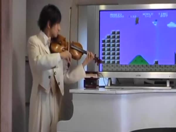 Borec - Znělka Super Mario na housle