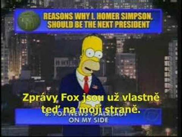 Simpsonovi - Homer prezidentem
