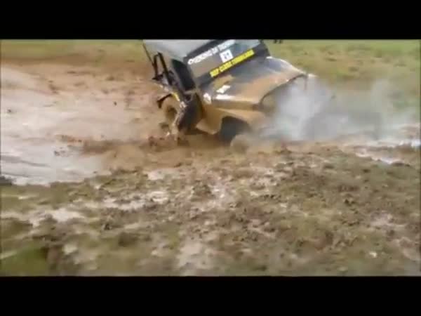 Jeep v bahně