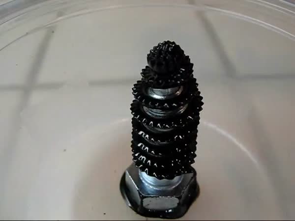 Ferrofluid a šroub