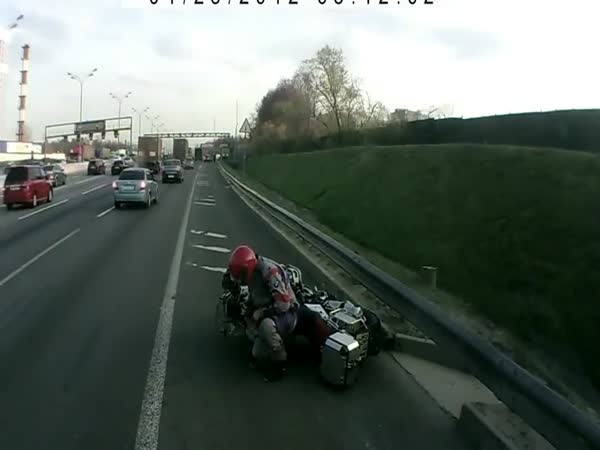 Nehoda - Přejetí motorkáře
