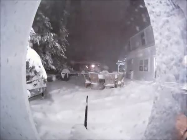Napadnutí 76 cm sněhu ve třiceti vteřinách