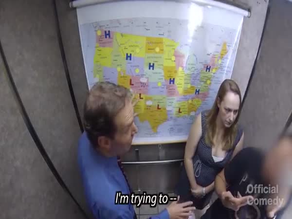 Meteorolog ve výtahu