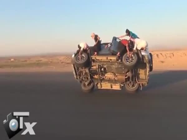     Výměna pneumatik za jízdy      