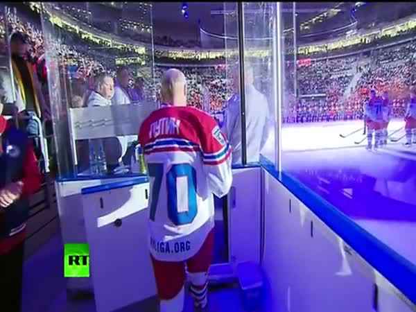 Putin jako hokejista