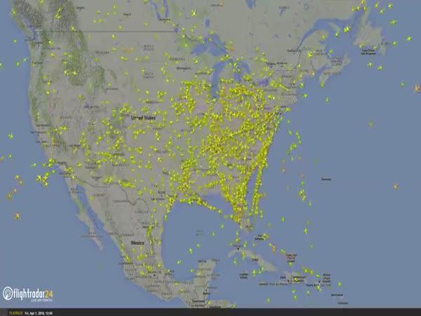 Letecká doprava nad USA