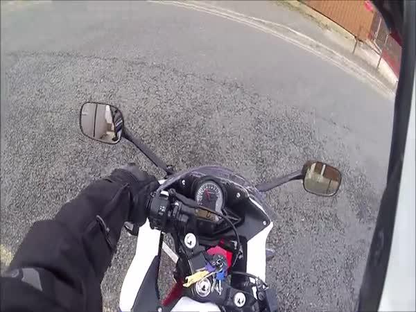       První jízda na nové motorce      