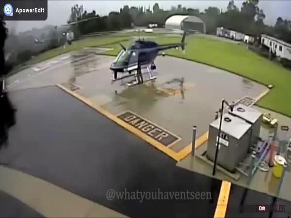 Nehoda policejních helikoptér
