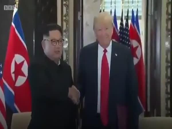 Kim Čong Un a Donald Trump