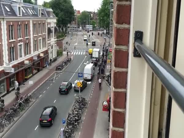 Dopravní špička v Amsterdamu