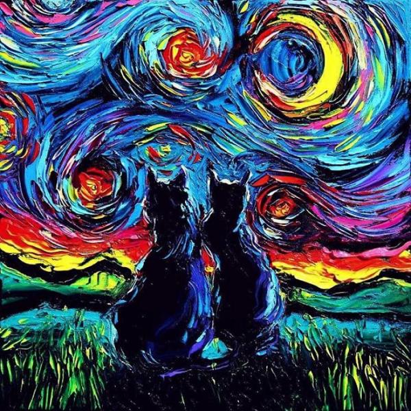       Obrazy inspirované Van Goghem #2      
