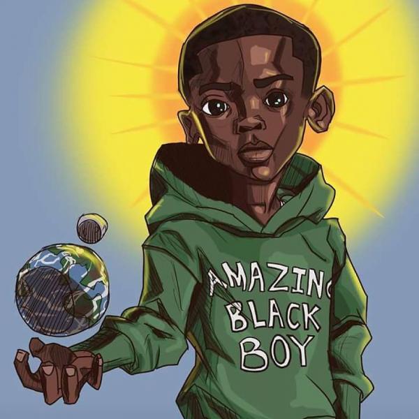       GALERIE – Namalovaný černošský chlapec      