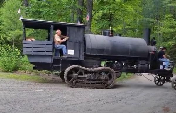       Když se těžilo dřevo parním strojem      